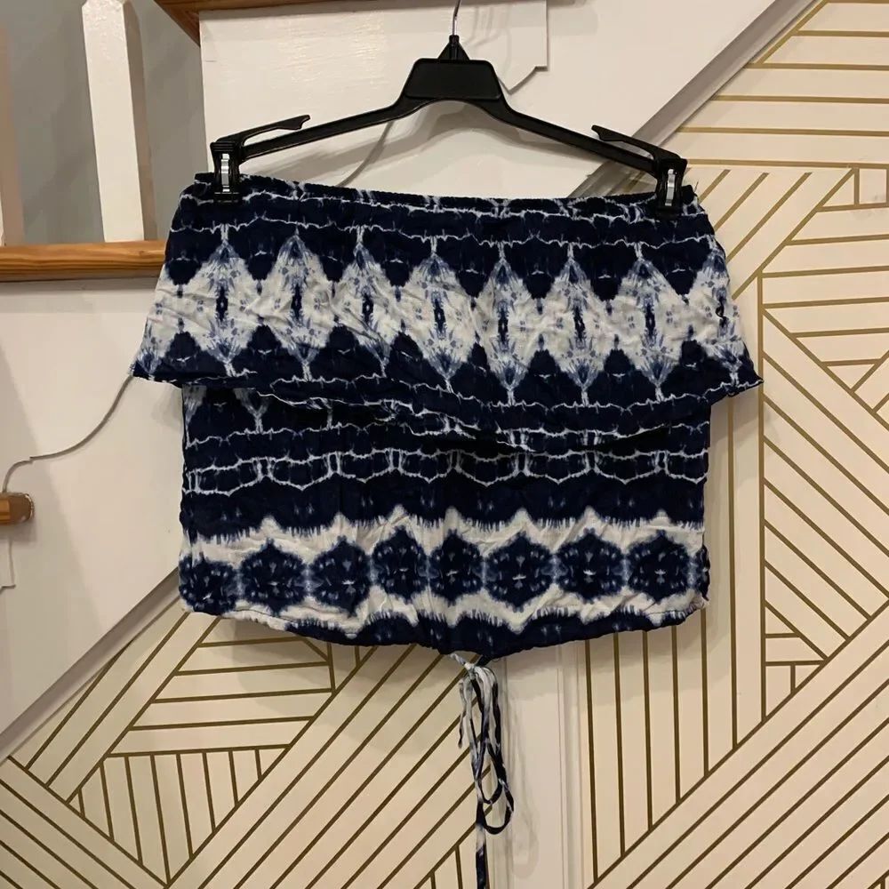 Lulus Tie Due Strapless Top NWT
